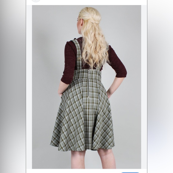 Voodoo Vixen Olive Plaid Shirt - Picture 3 of 9